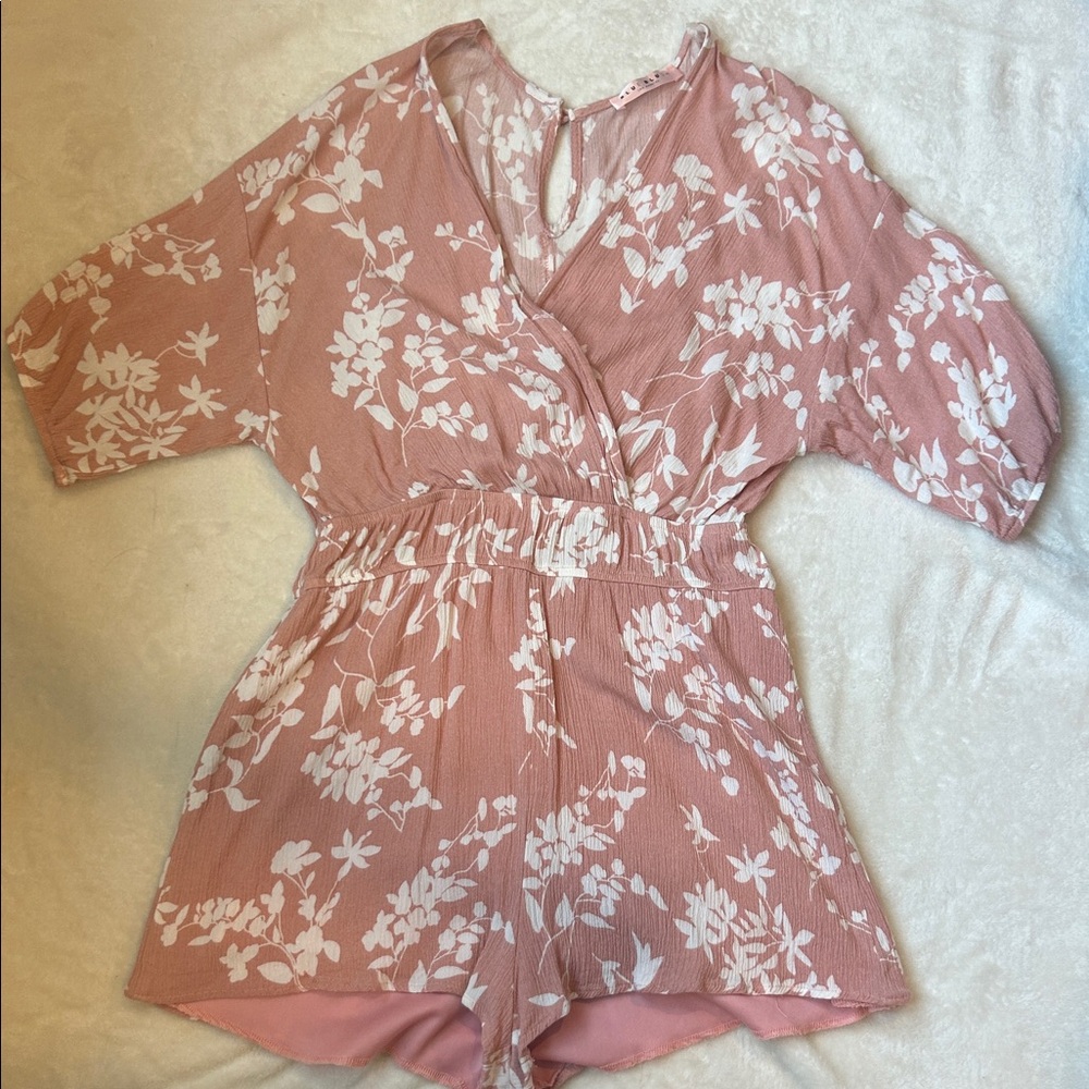 Pink Floral Jumpsuit